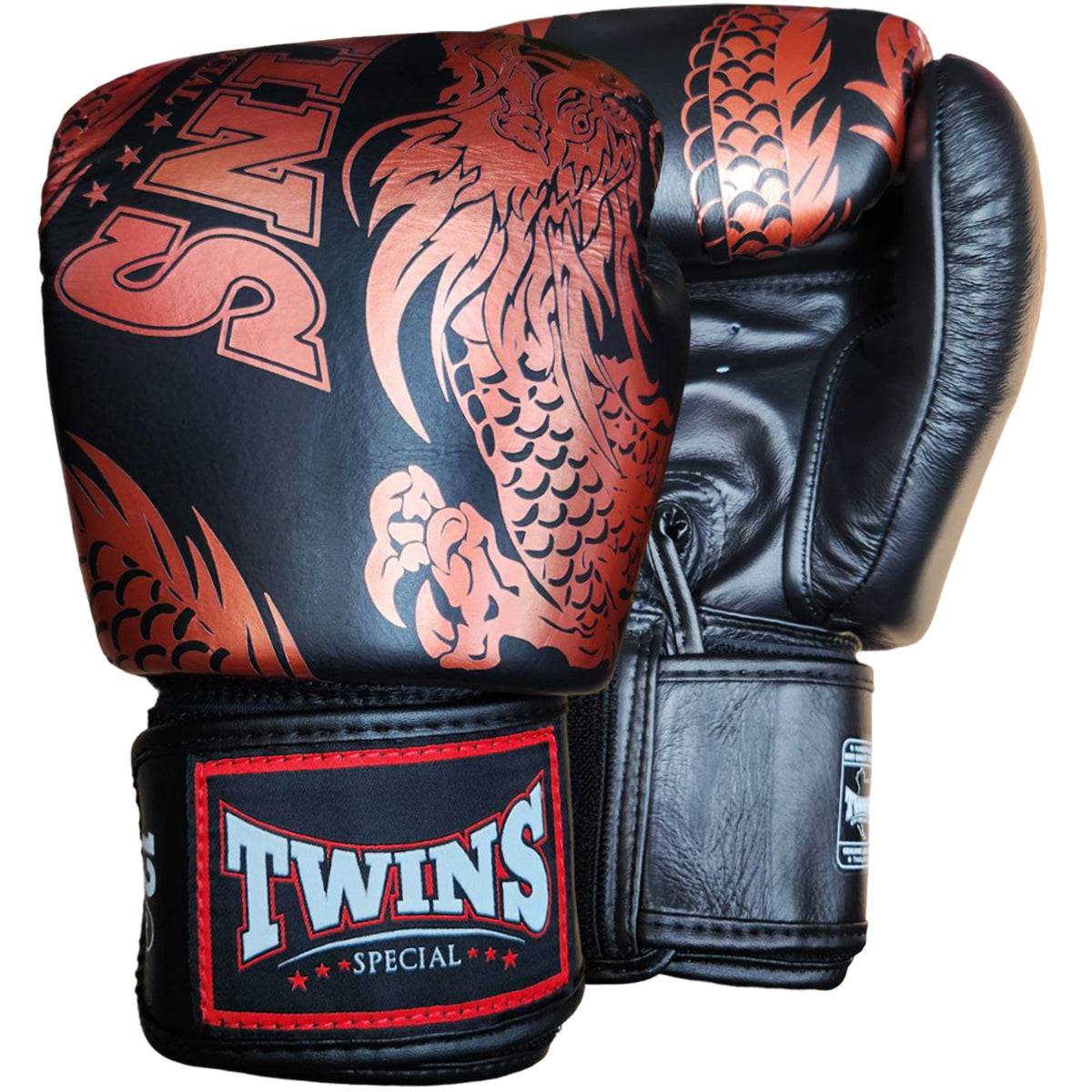 Boxing Gloves Twins Special FBGV-49 Copper Black Fancy - 12 OZ