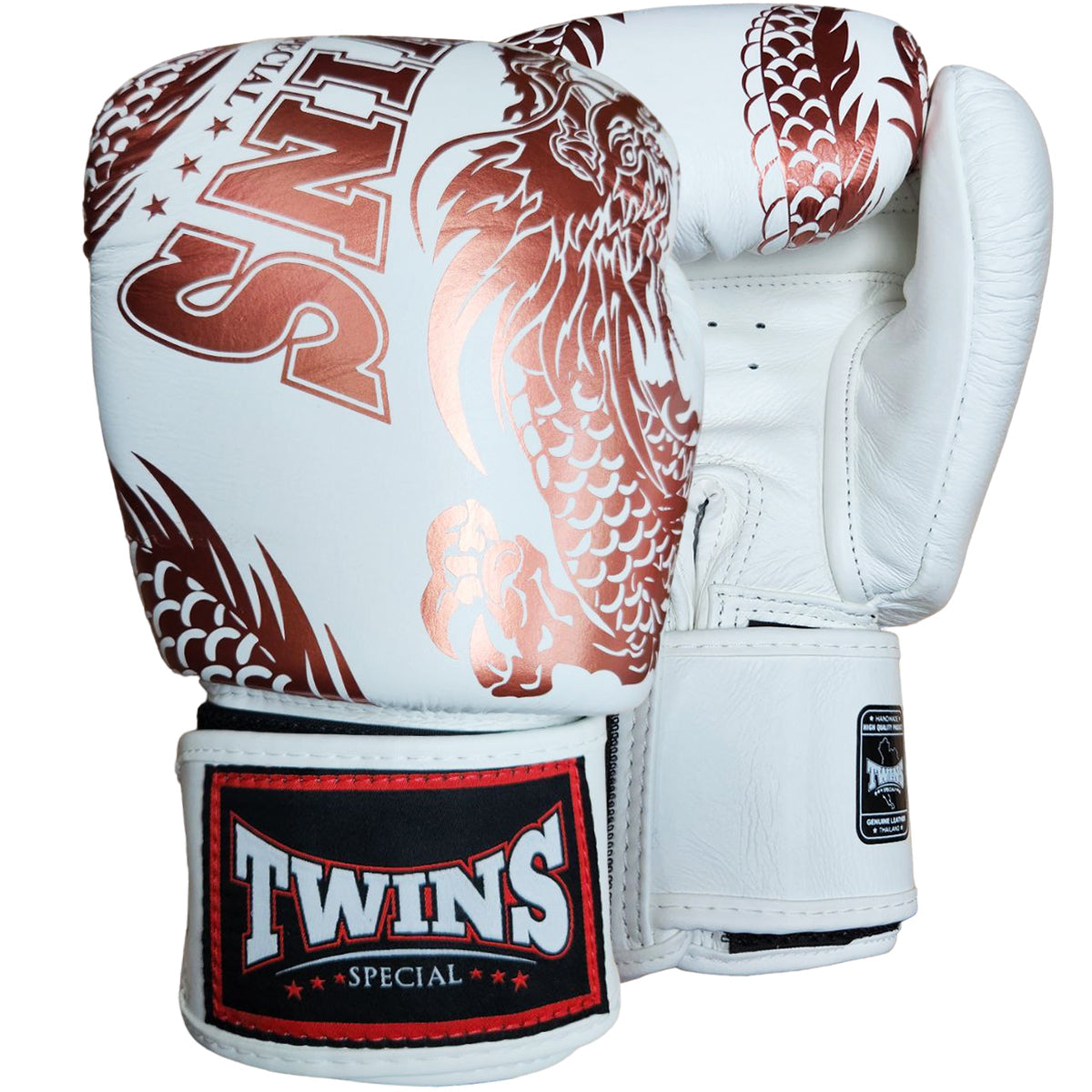 Boxing Gloves Twins Special FBGV-49 Copper White Fancy - 12 OZ