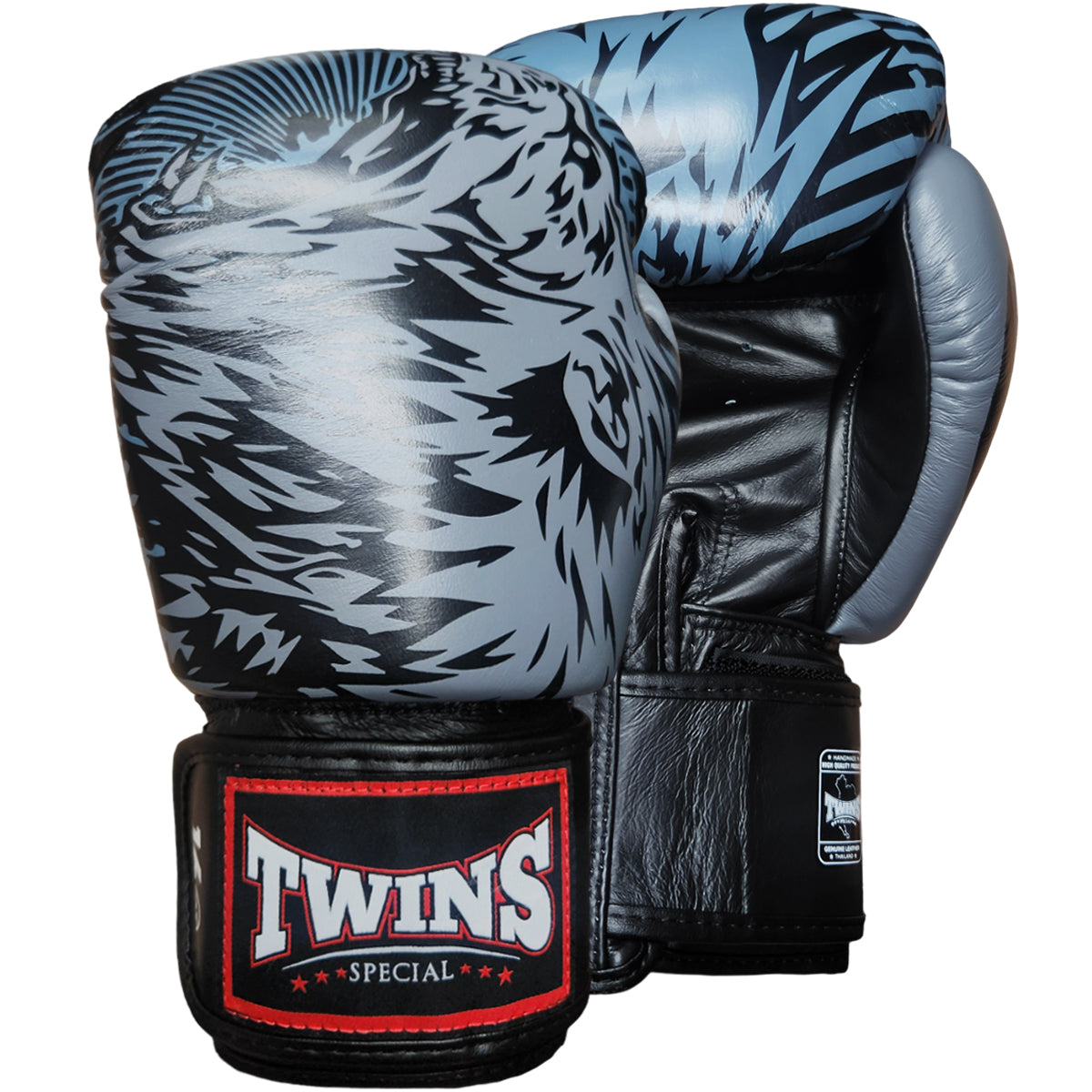 Boxing Gloves Twins Special FBGV-50 Wolf Grey Fancy - 10 OZ