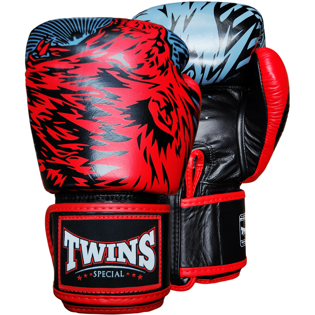 Boxing Gloves Twins Special FBGV-50 Wolf Red Fancy - 10 OZ