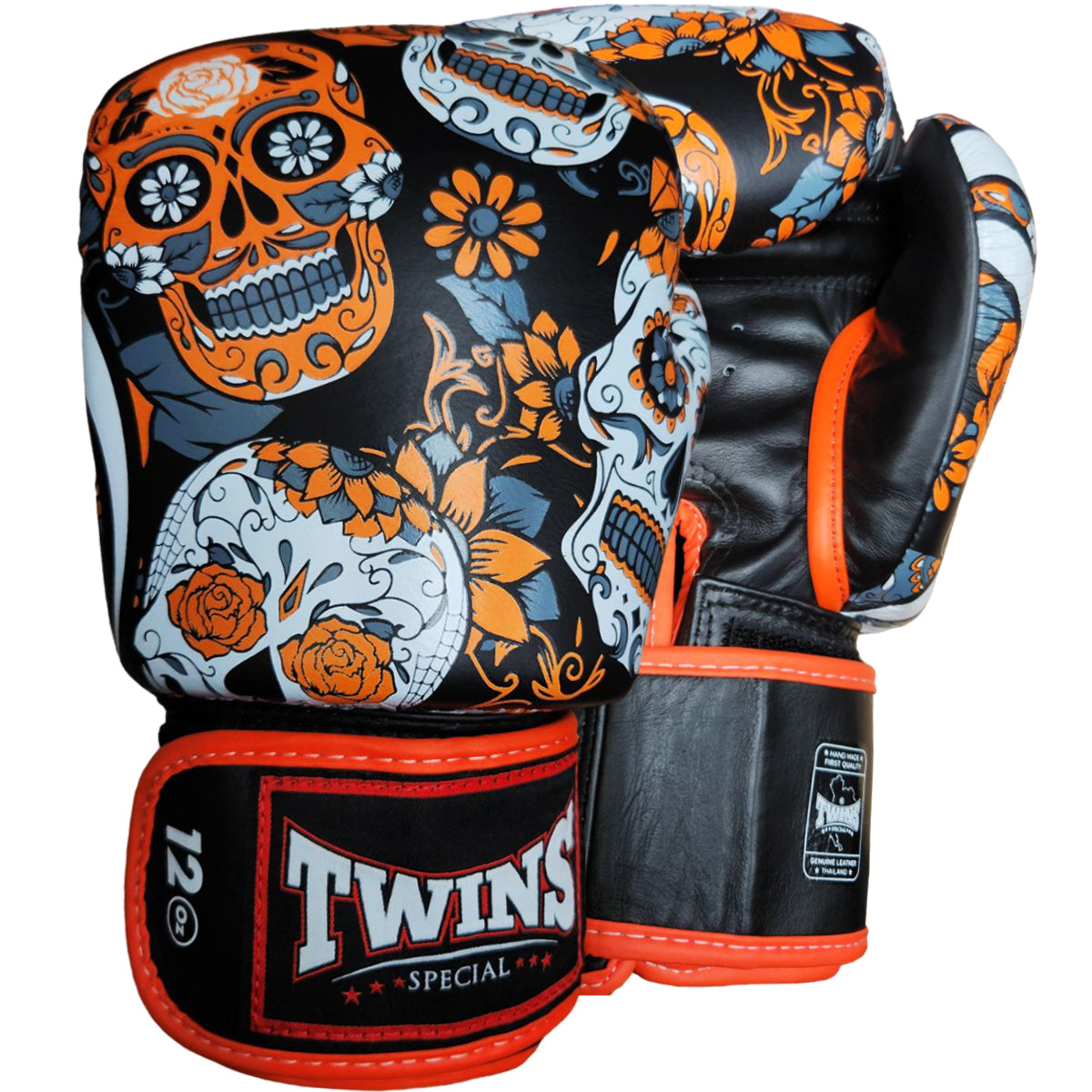 Boxing Gloves Twins Special FBGV-53 Orange Fancy - 10 OZ