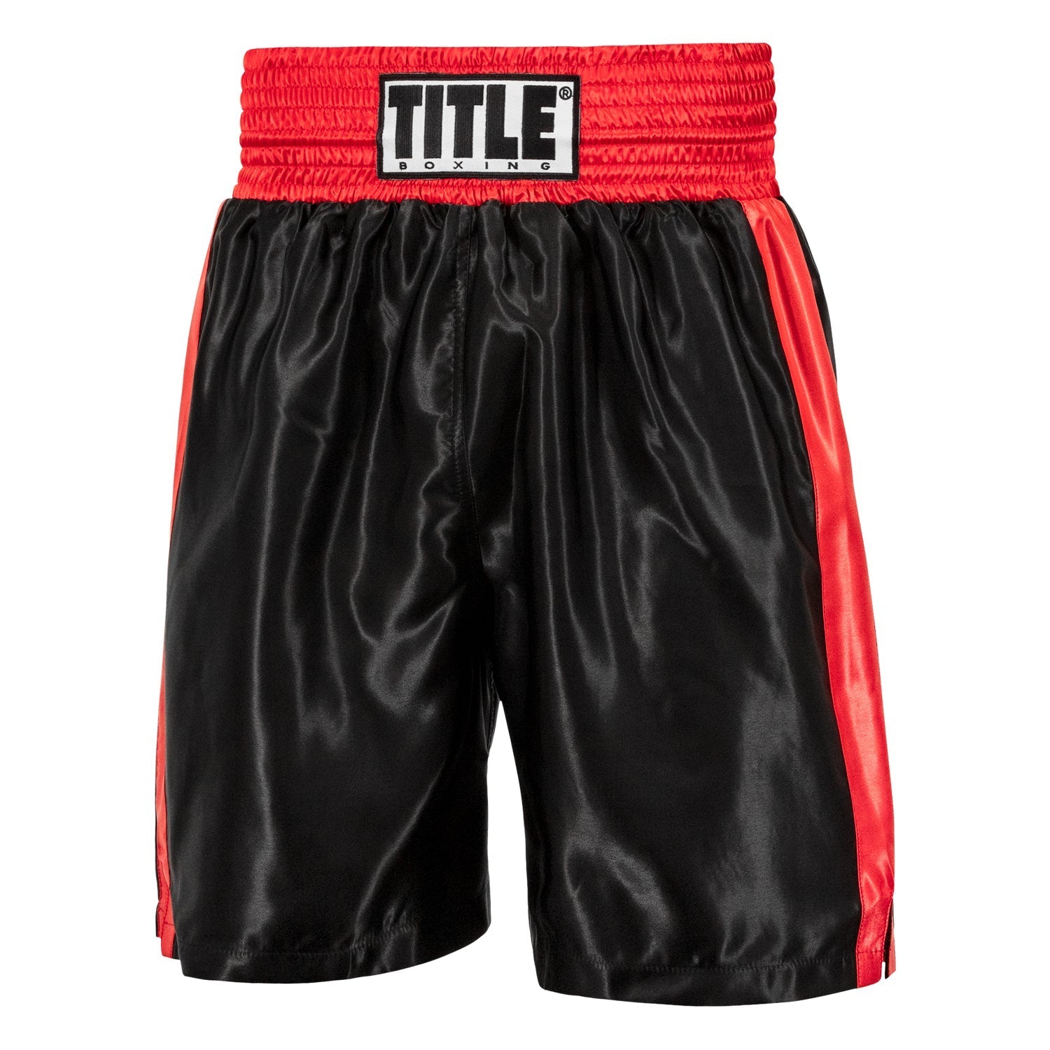 Shorts For Boxing Edge Boxing Trunks Title Black/Red - YL Size