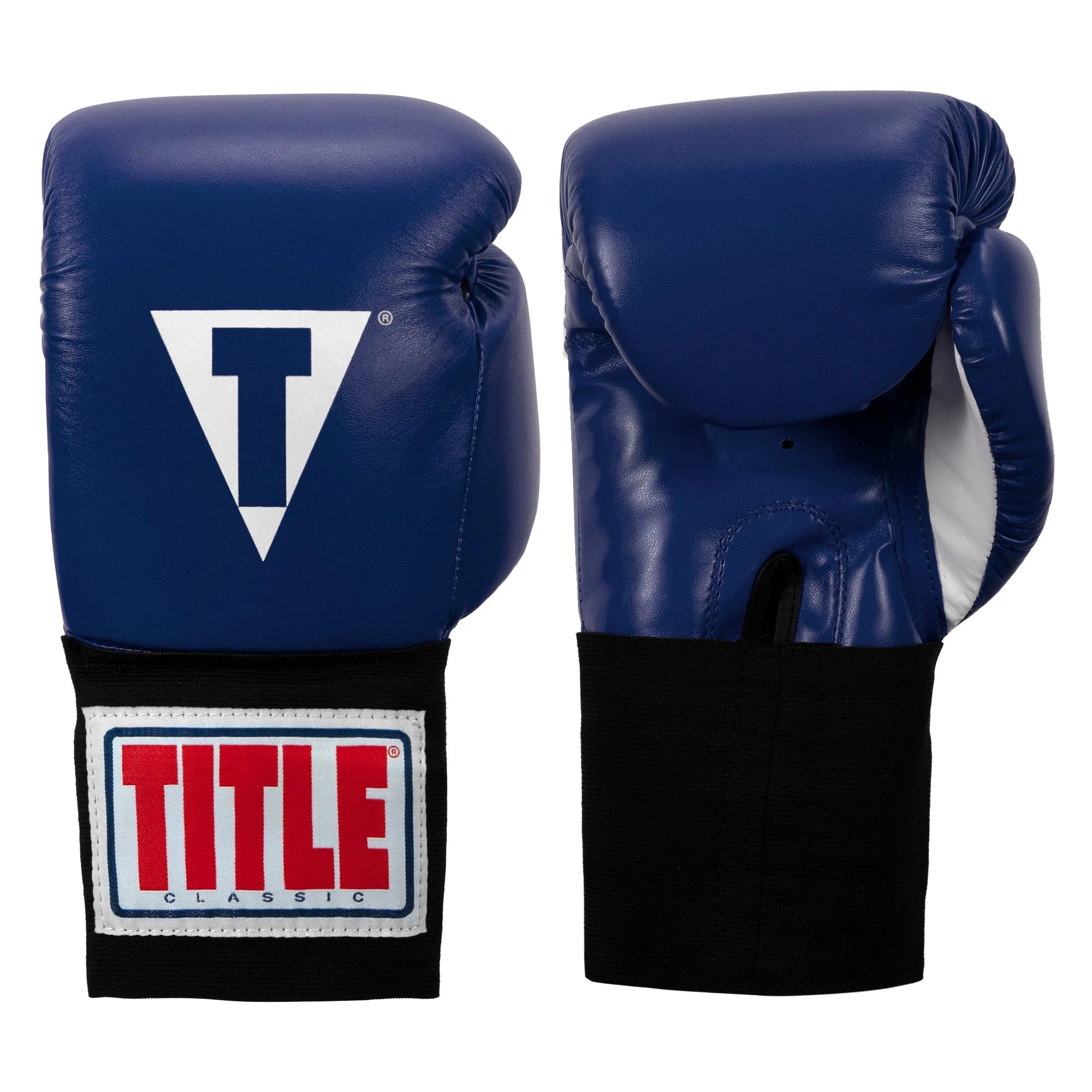 Boxing Gloves - Elastic Title Classic USA Boxing Competition Blue - 10 OZ