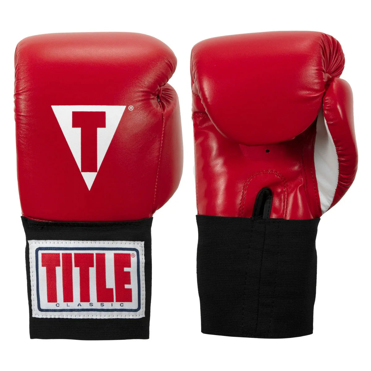 Boxing Gloves - Elastic Title Classic USA Boxing Competition Red - 10 OZ