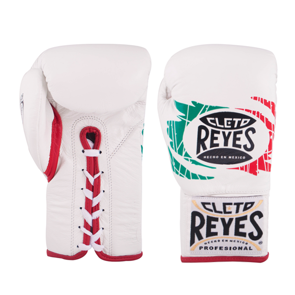 Boxing Gloves Cleto Reyes Official Safetec Lace-Up Mexico - 10 OZ