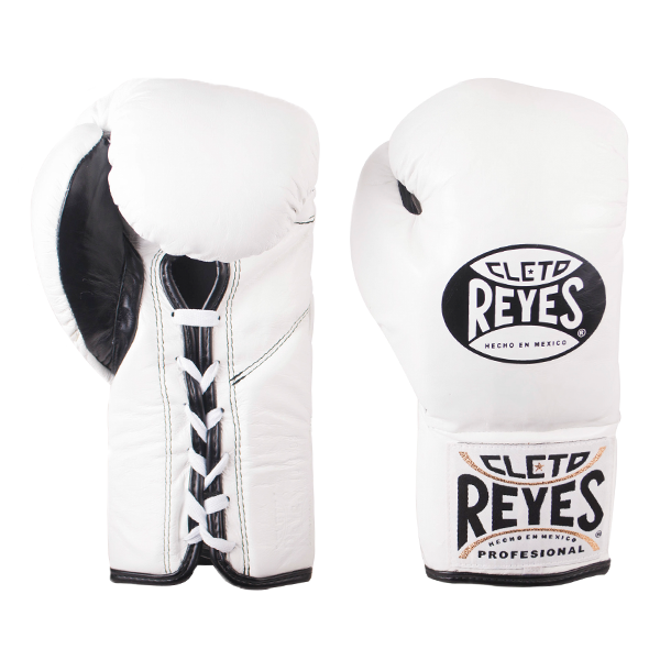 Boxing Gloves Cleto Reyes Professional Lace-Up White - 10 OZ