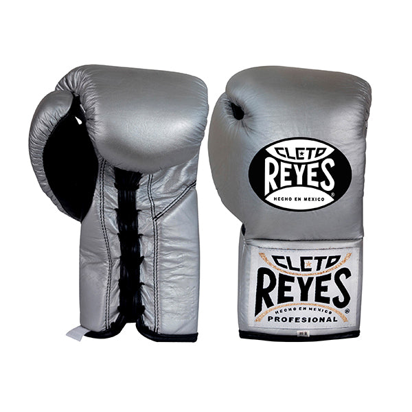 Boxing Gloves Cleto Reyes Professional Lace-Up Silver Bullet - 8 OZ
