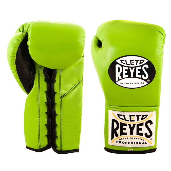 Boxing Gloves Cleto Reyes Professional Lace-Up Citrus Green - 8 OZ