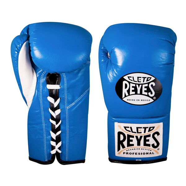 Boxing Gloves Cleto Reyes Professional Lace-Up Electric Blue - 8 OZ
