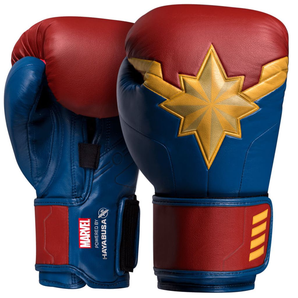 Boxing Gloves Hayabusa Marvel's Captain Marvel Red Blue - 12 OZ