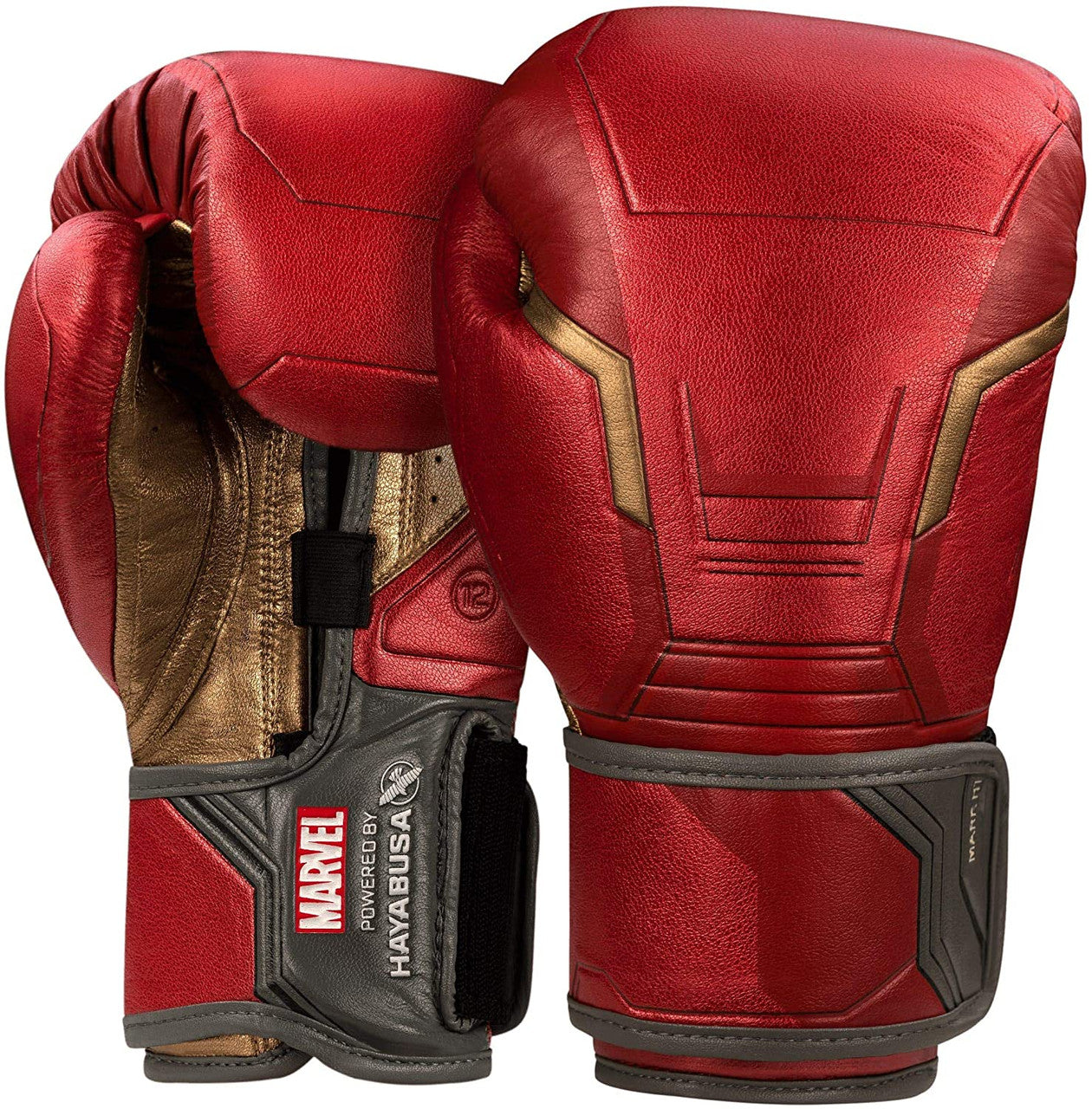 Boxing Gloves Hayabusa Marvel's Iron Man Red Gold - 12 OZ