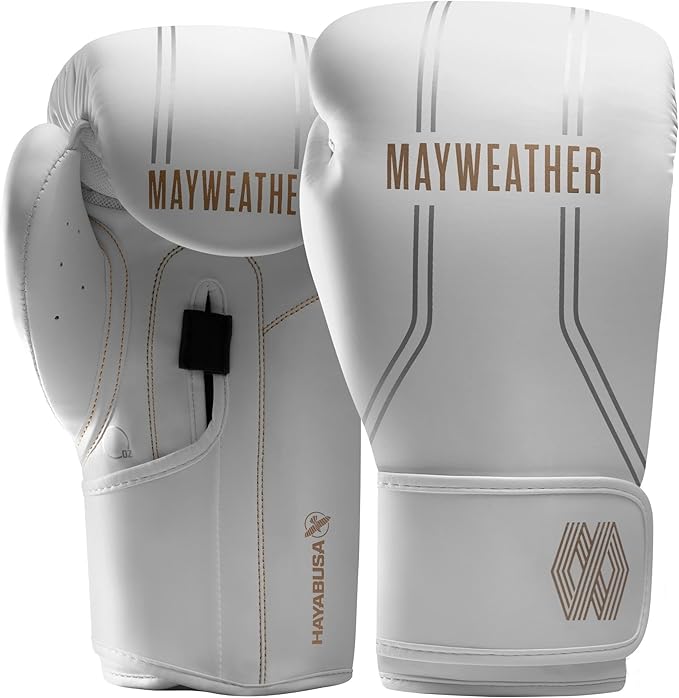 Boxing Gloves Hayabusa Mayweather Contender White Gold - 12 OZ