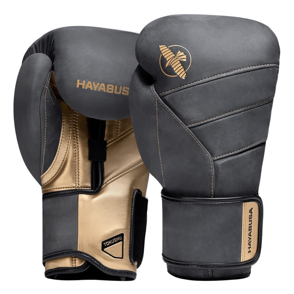 Boxing Gloves Hayabusa T3 LX Obsidian Gold - 12 OZ