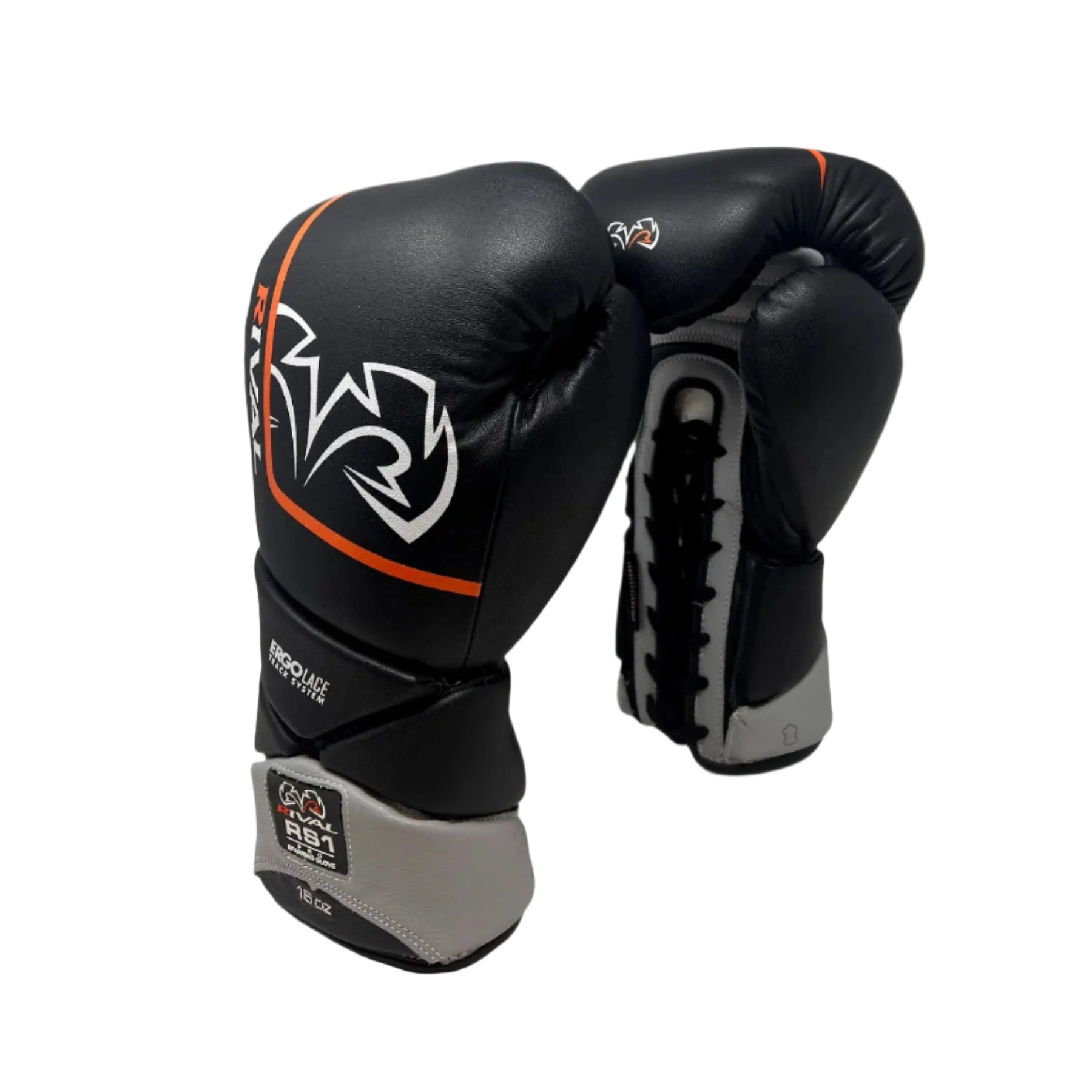 Boxing Gloves Rival RS1 Leather Pro Sparring Black - 18 OZ