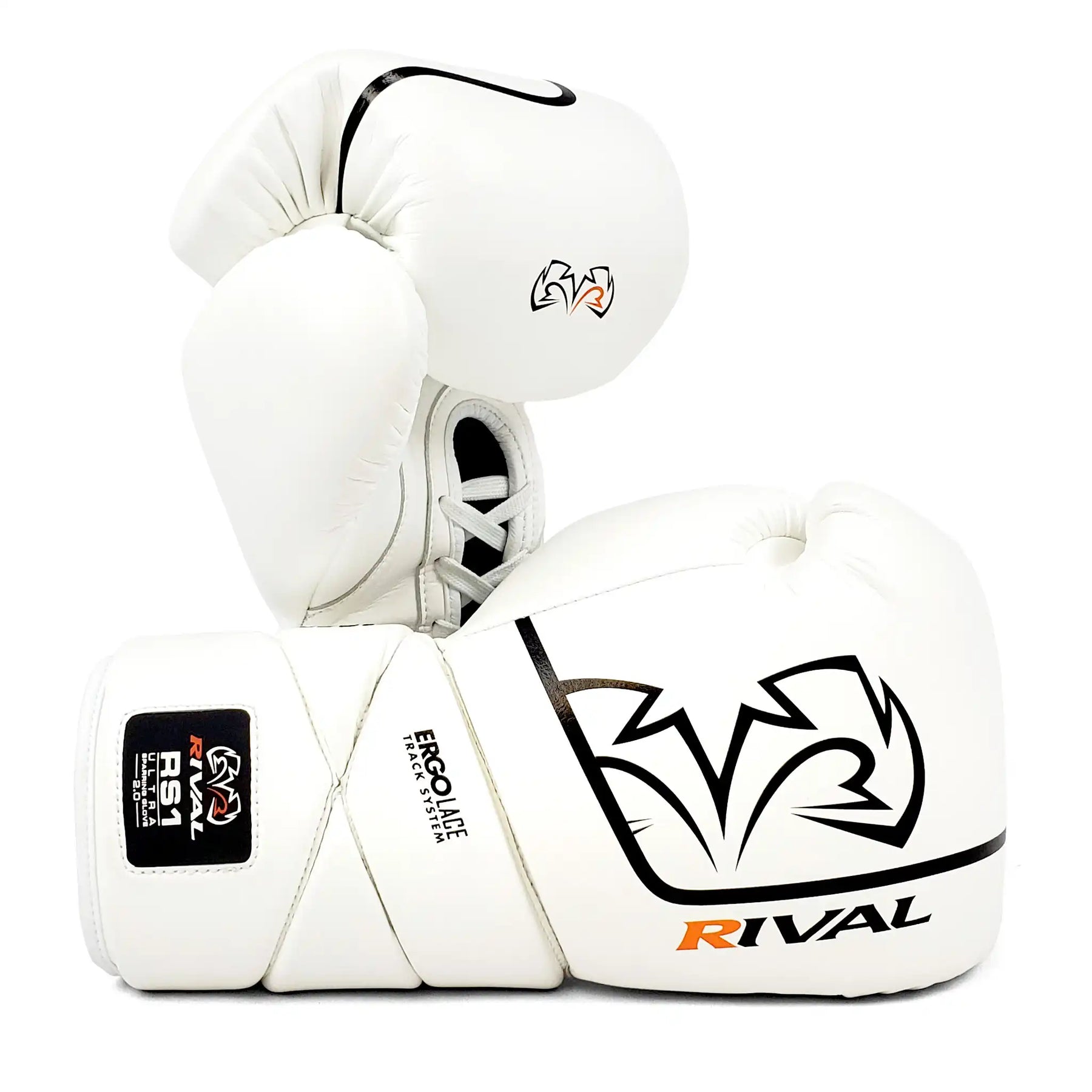 Boxing Gloves Rival RS1 Ultra Sparring 2.0 Lace-up White - 14 OZ