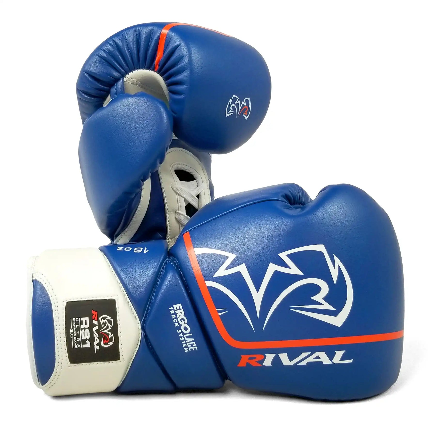 Boxing Gloves Rival RS1 Ultra Sparring 2.0 Lace-up Blue - 18 OZ