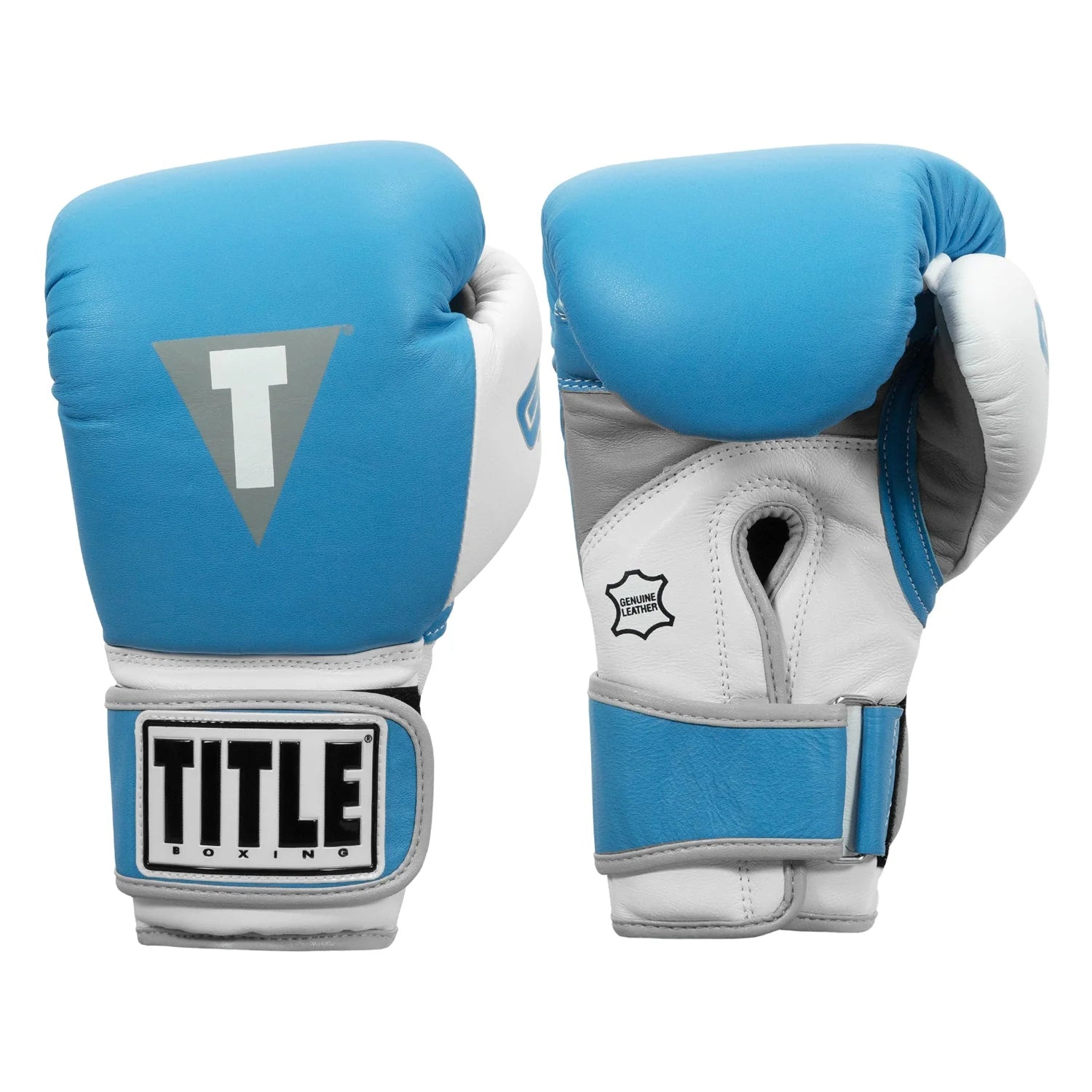 Boxing Gloves Title Gel World V2T Bag Light Blue/White - S Size