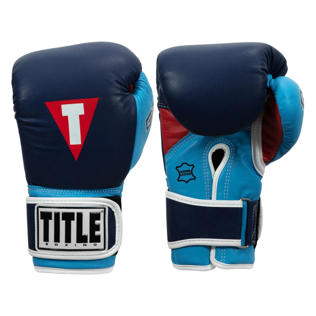 Boxing Gloves Title Gel World V2T Bag Navy/Navy - L Size