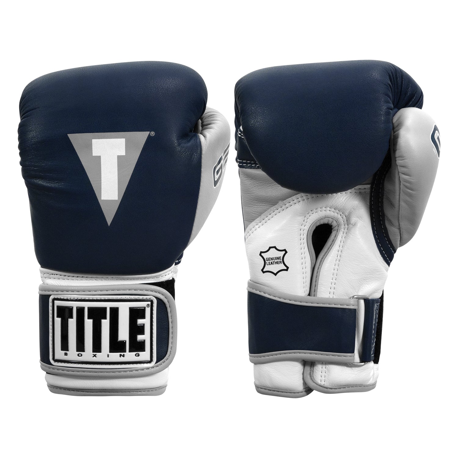 Boxing Gloves Title Gel World V2T Bag Navy - L Size