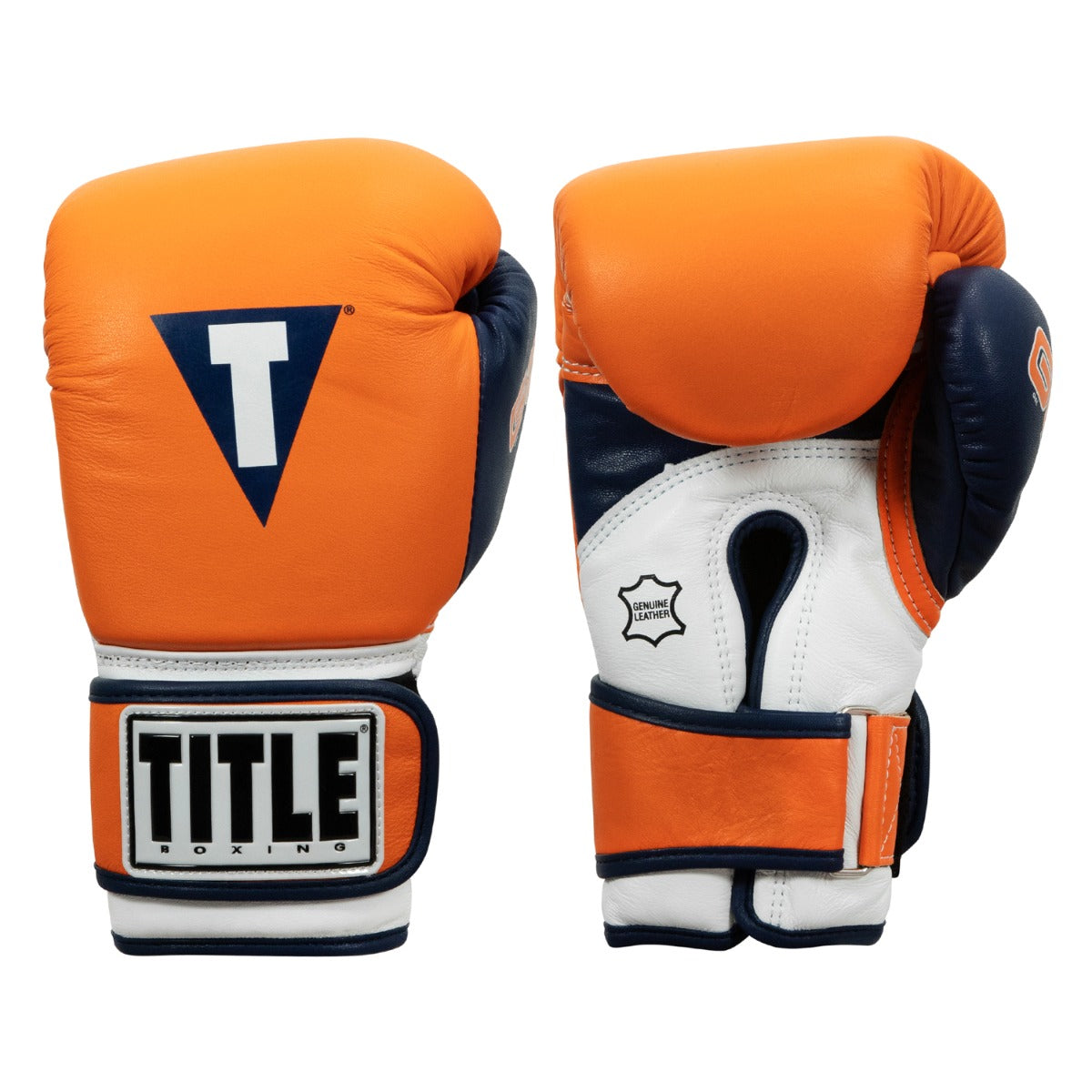 Boxing Gloves Title Gel World V2T Bag Orange - M Size