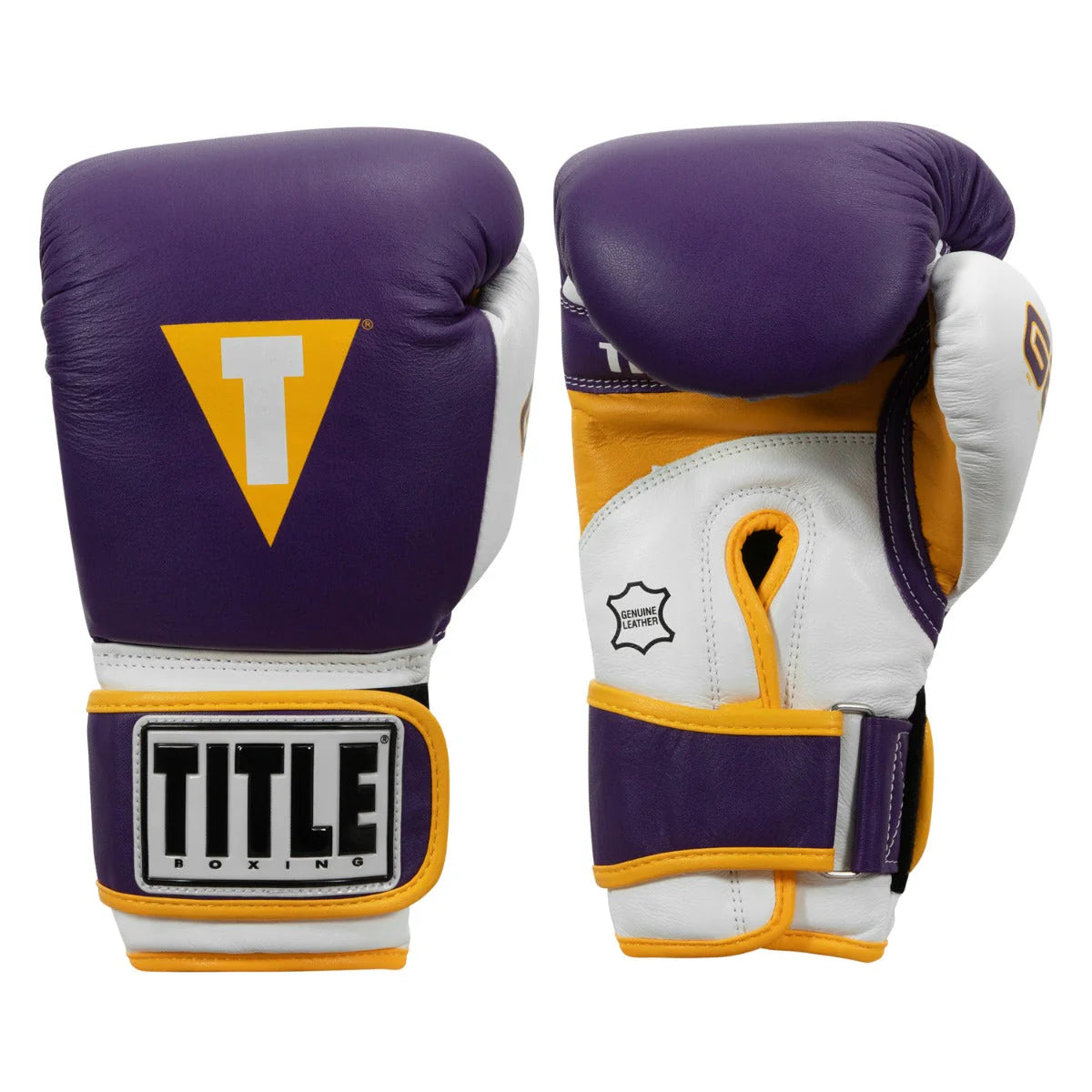 Boxing Gloves Title Gel World V2T Bag Purple White - S Size