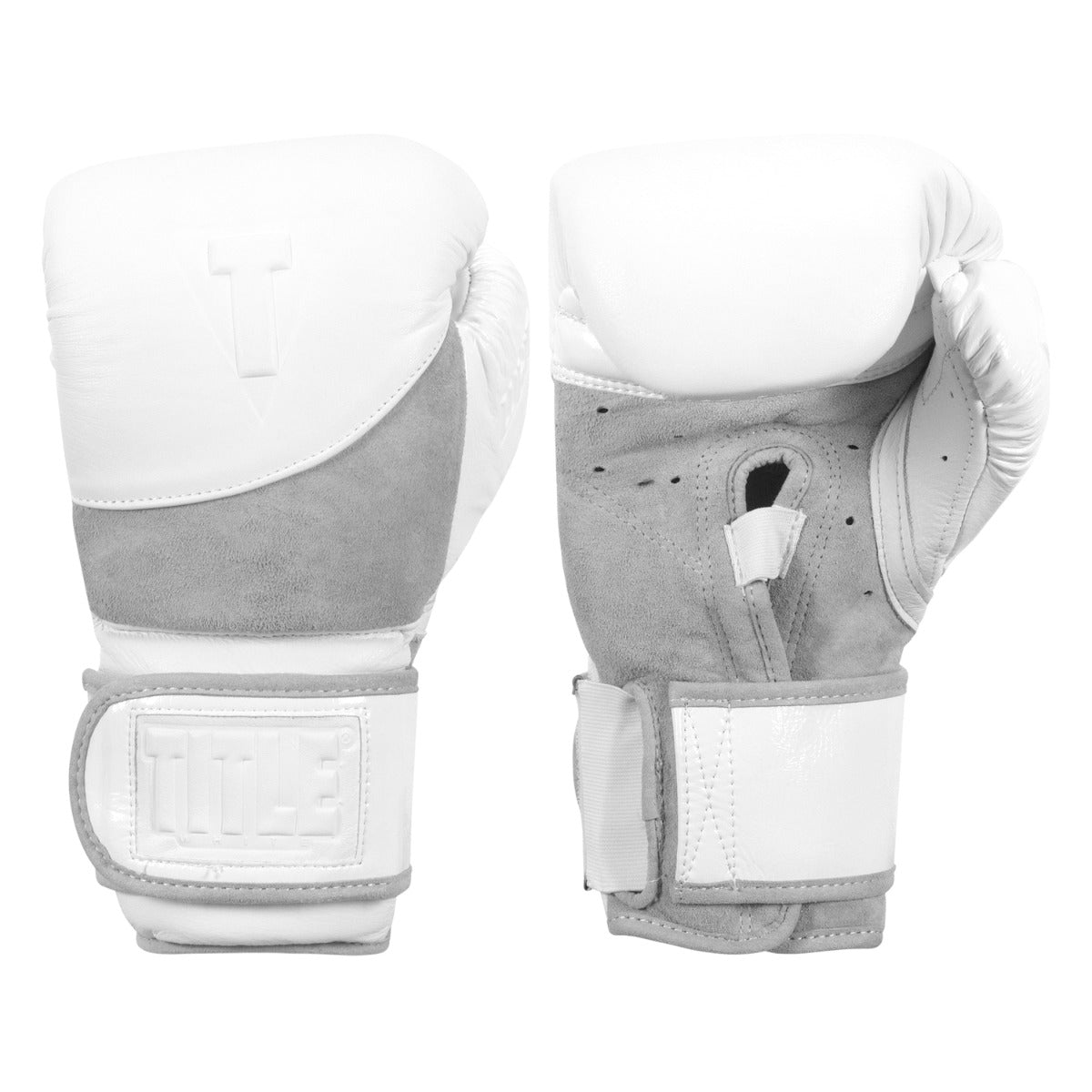 Boxing Gloves Title Pro Bag White - 16 OZ