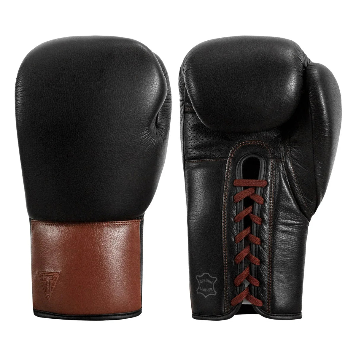 Boxing Gloves Title Honorary Sparring Lace-Up Black - 14 OZ