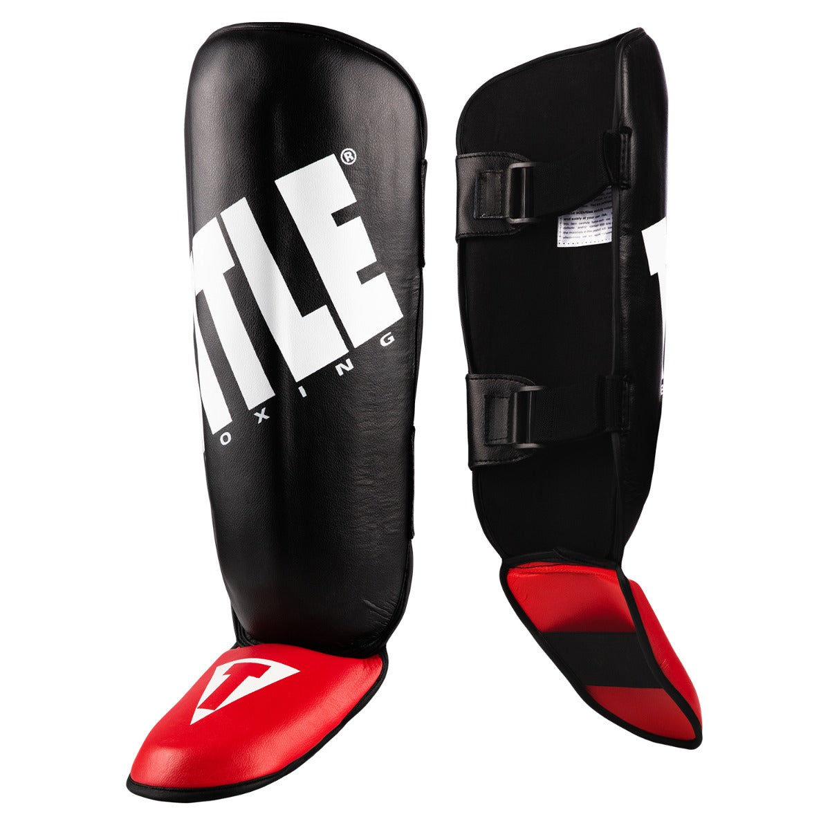 Shin Guards Boxing Pro Style Shin & Instep 3.0 Title Black - Youth Size