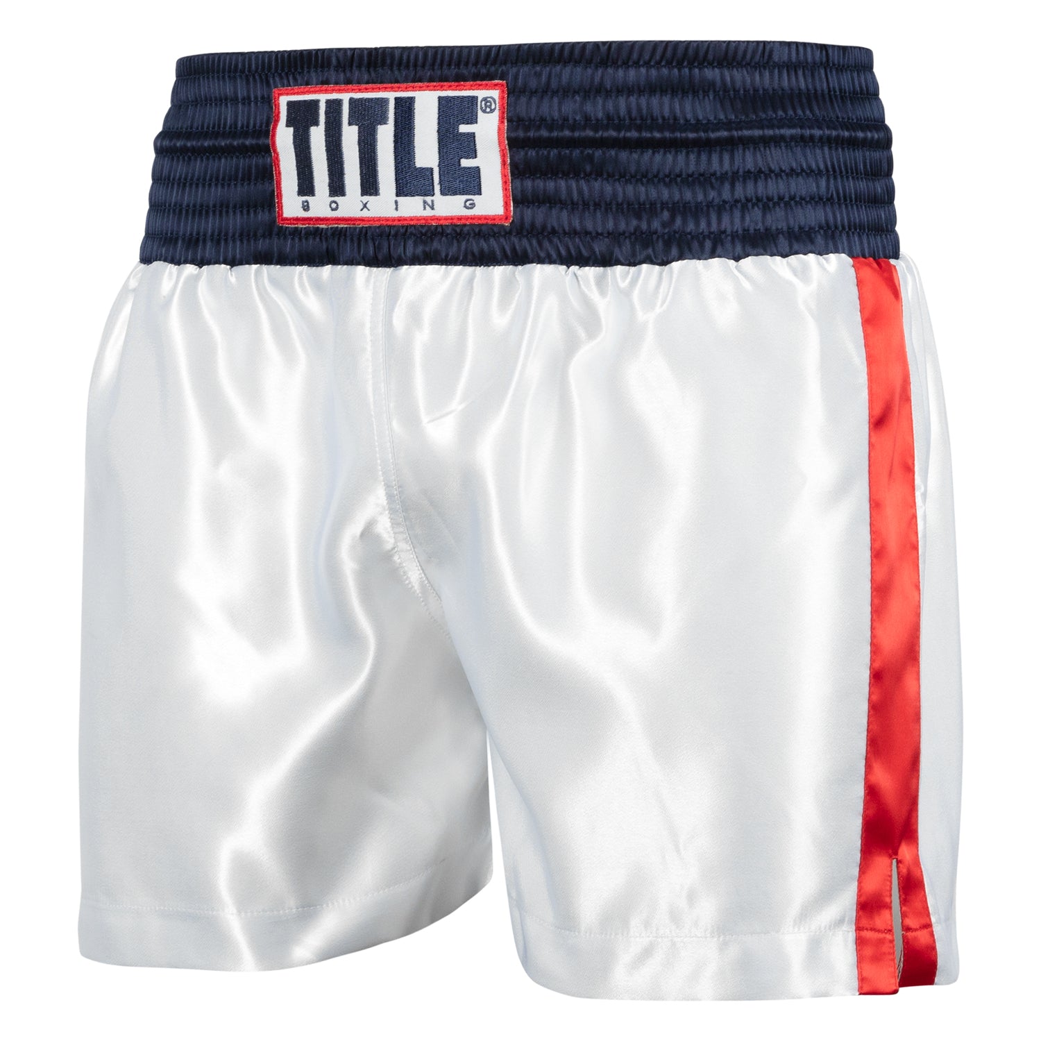 Shorts For Boxing Pro Traditional Cut Trunks Title Red/White/Blue - XL Size