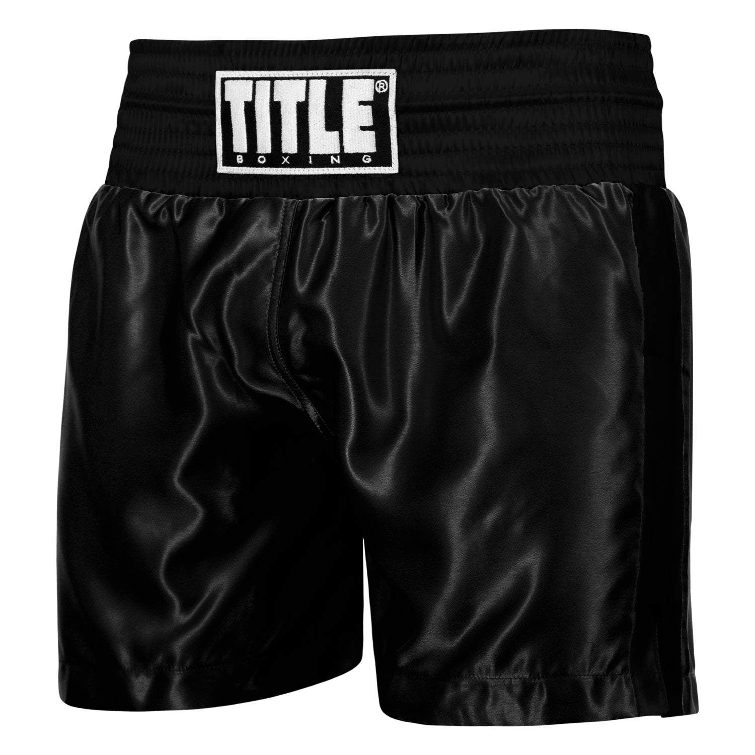 Shorts For Boxing Pro Traditional Cut Trunks Title Black - YL Size