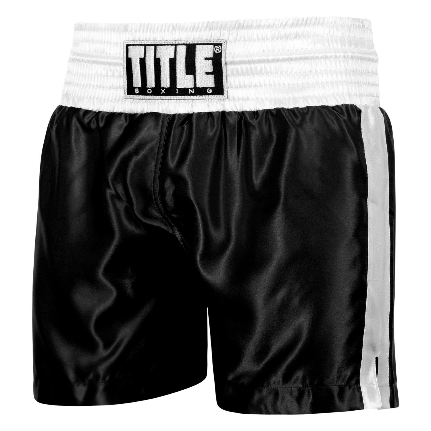 Shorts For Boxing Pro Traditional Cut Trunks Title Black/White - XL Size