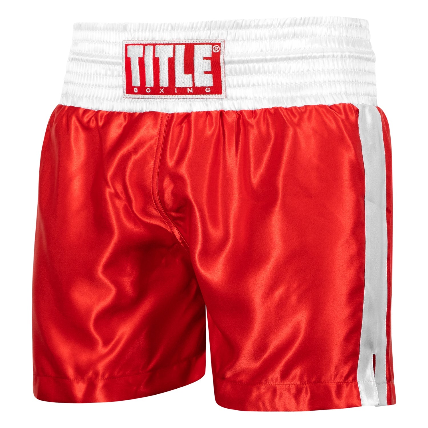 Shorts For Boxing Pro Traditional Cut Trunks Title Red/White - M Size