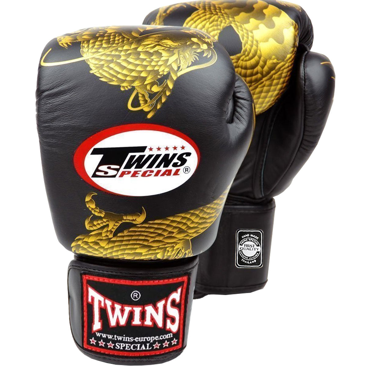 Boxing Gloves Twins Special FBGV-23 Black Gold Fancy - 14 OZ