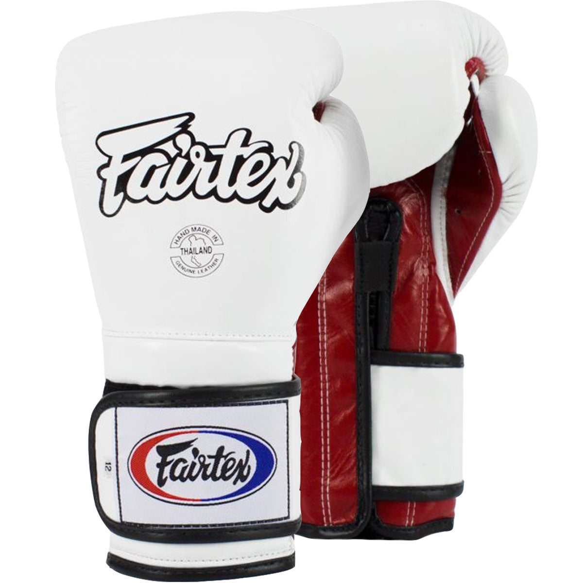 Boxing Gloves Fairtex BGV9 White Red - 12 OZ
