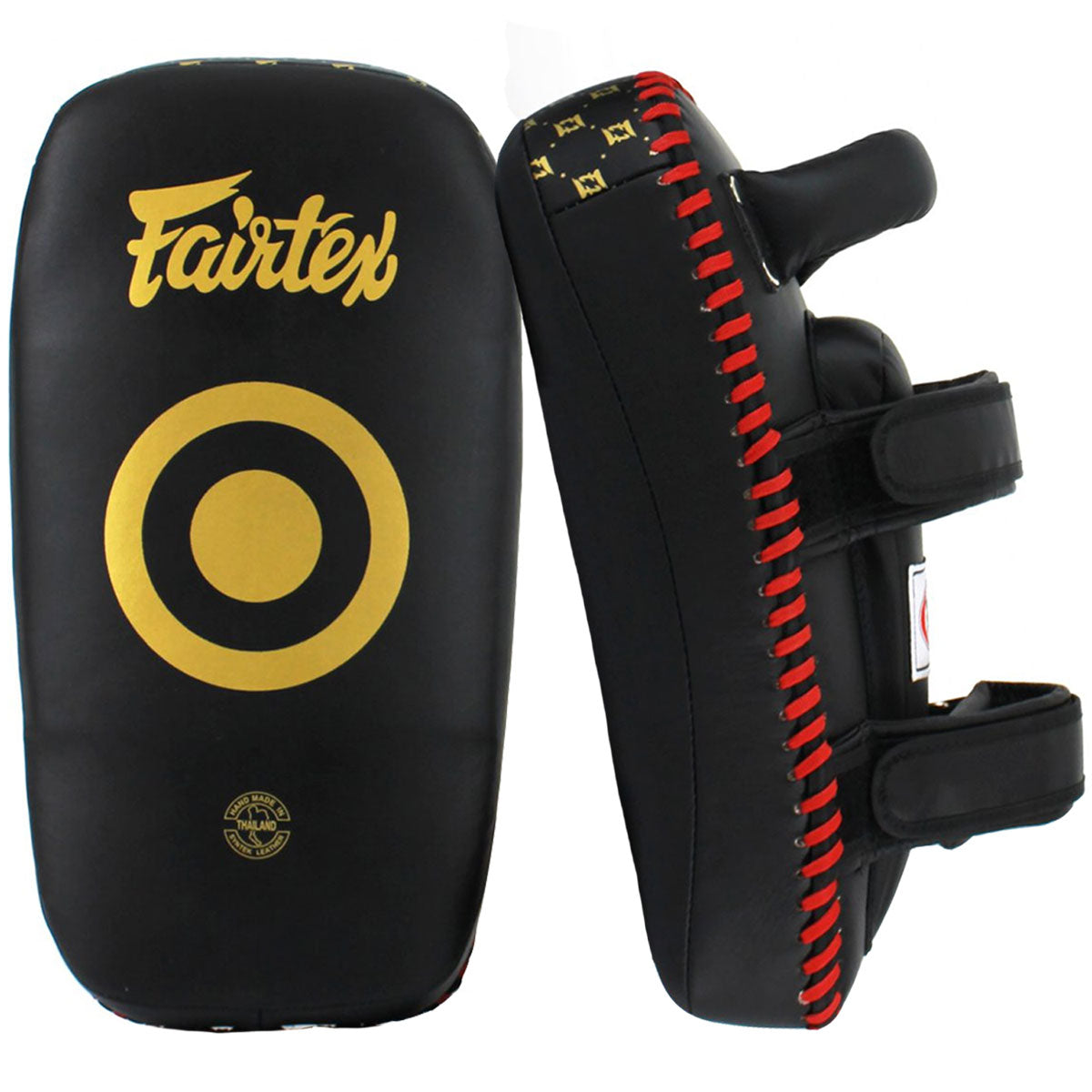 Kicking Pads Fairtex KPLC5 Black Gold Curved