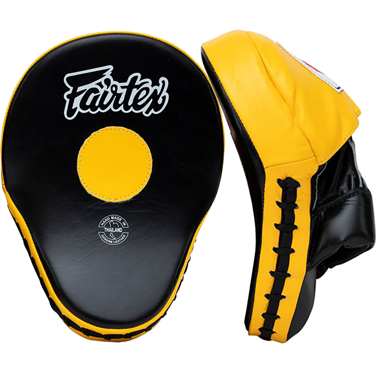 Focus Mitts Fairtex FMV9 Black Yellow Contoured - F Size