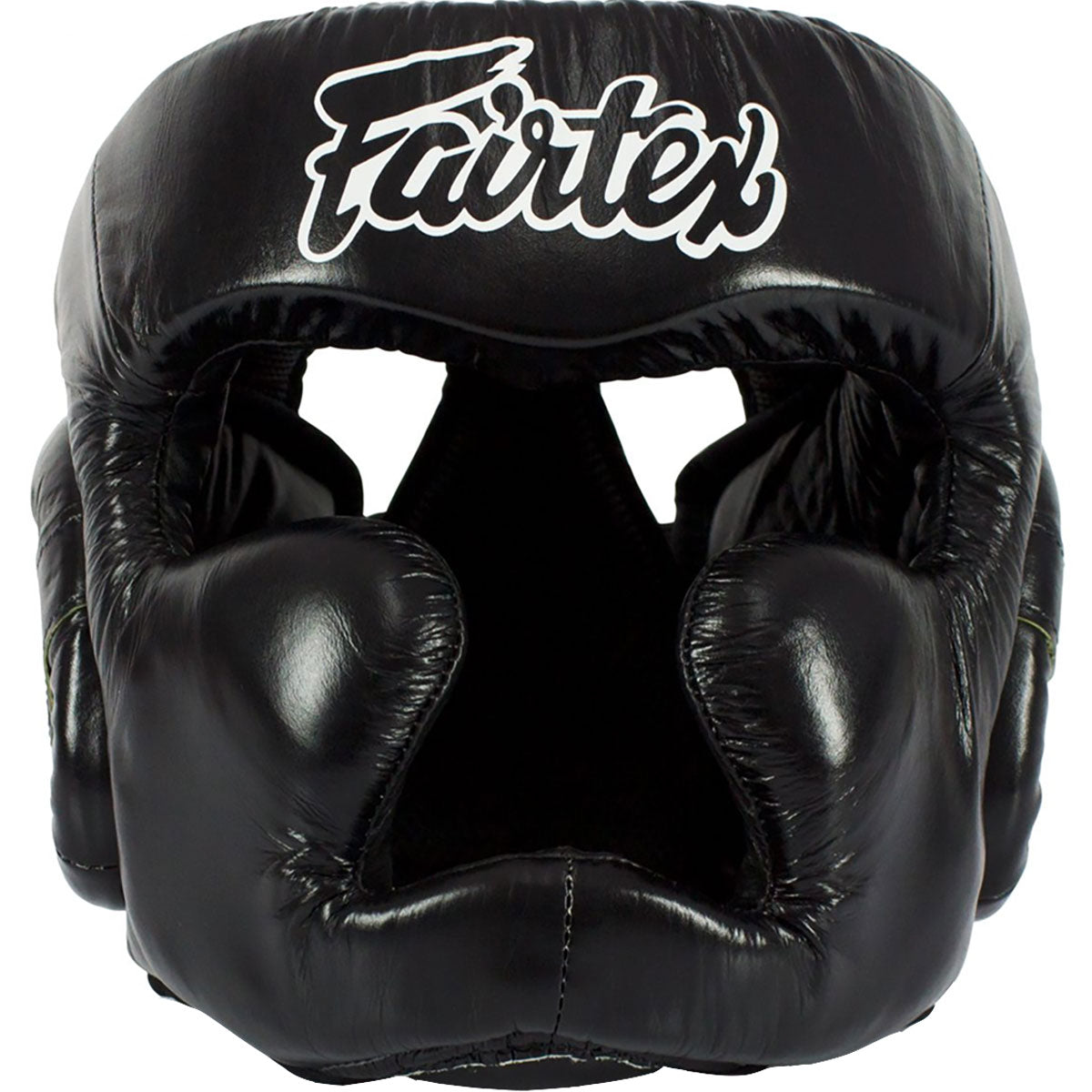 Head Guard Fairtex HG13+L Black Diagonal View Lace Cover - M Size