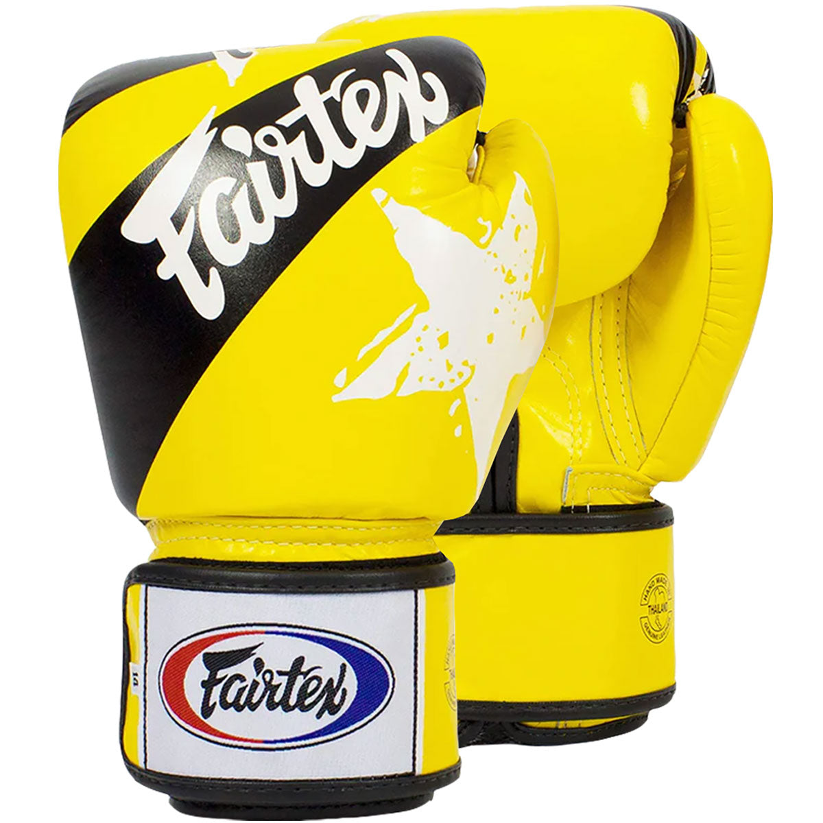 Boxing Gloves Fairtex BGV1 Nation Print Yellow - 14 OZ