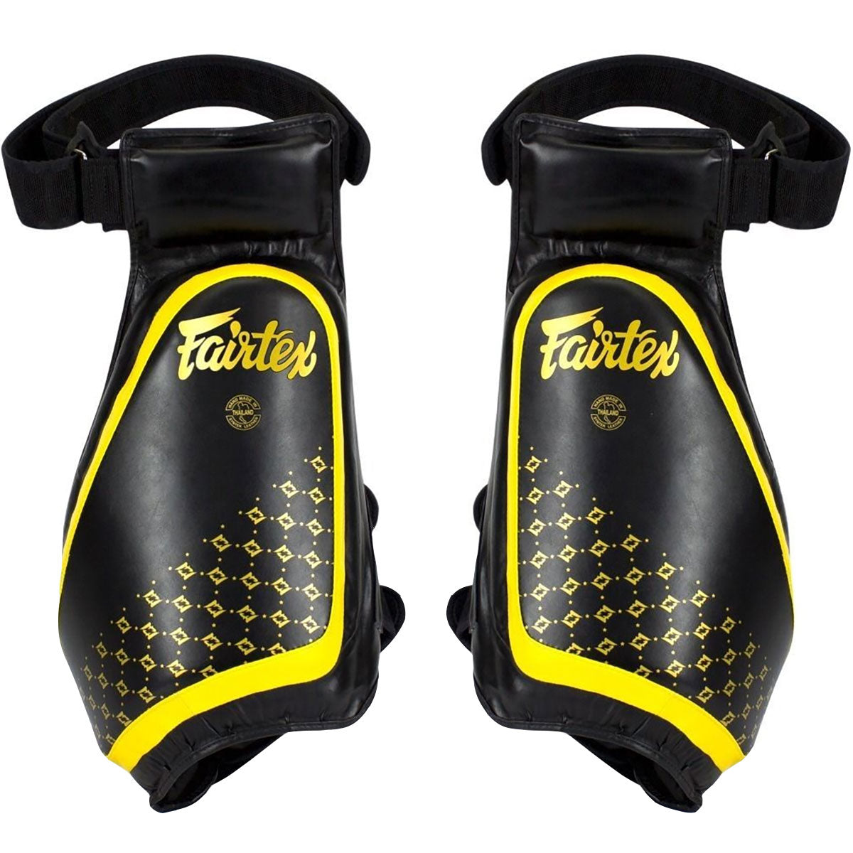 Thigh Pads Fairtex TP4 Black Yellow Compact