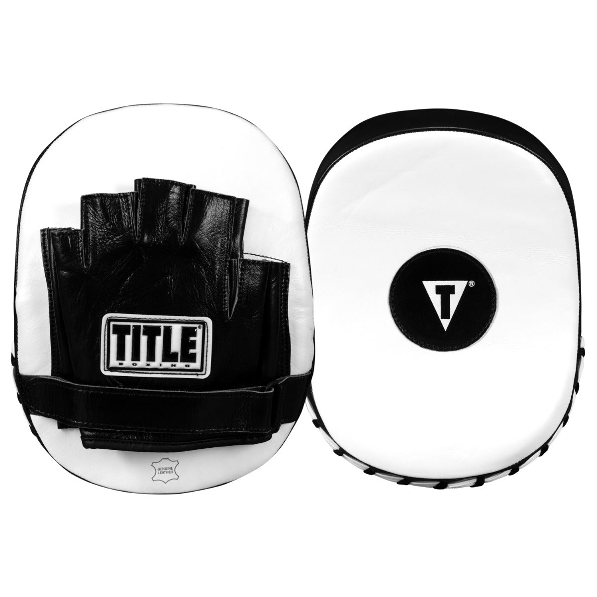 Focus Mitts Boxing Cobra Leather Black/White Title - One Size