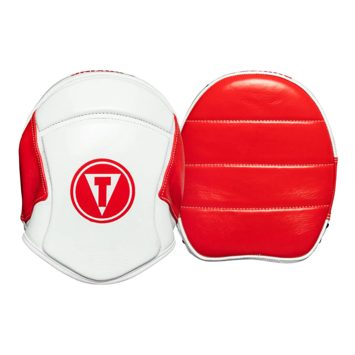 Focus Mitts Boxing Fighting Fresh Leather Red/White Title - One Size