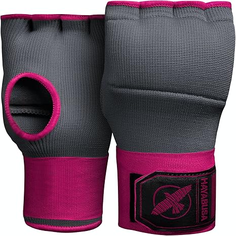 Gel Hand Wraps Hayabusa Quick Grey Pink - M Size