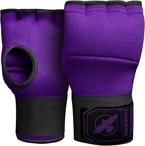 Gel Hand Wraps Hayabusa Quick Purple Black - M Size