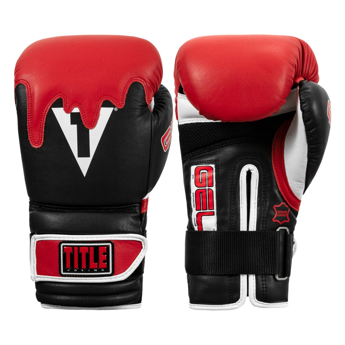 Boxing Gloves Title Gel Lava Leather Series Bag - 12 OZ