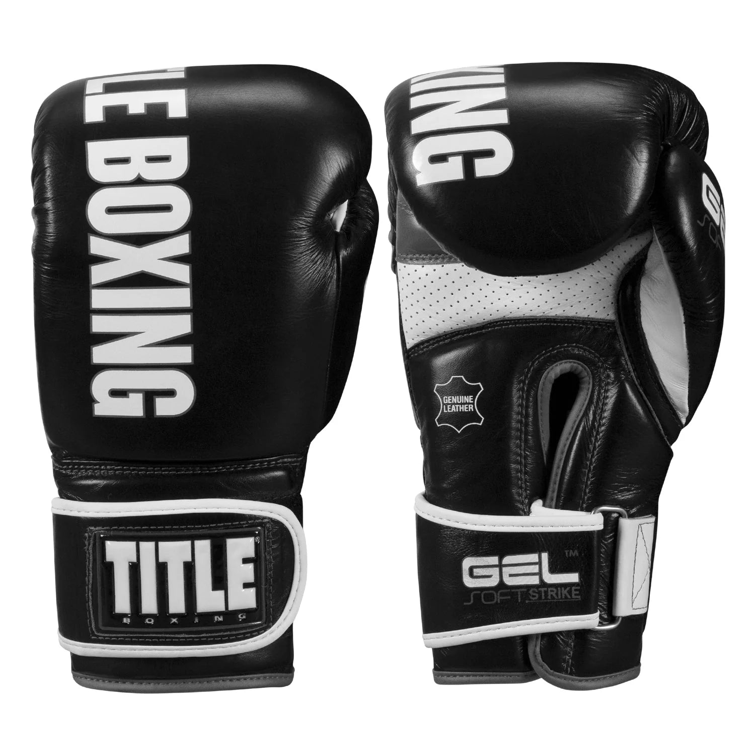 Boxing Gloves Title Gel Soft Strike Bag Black/Grey - M Size