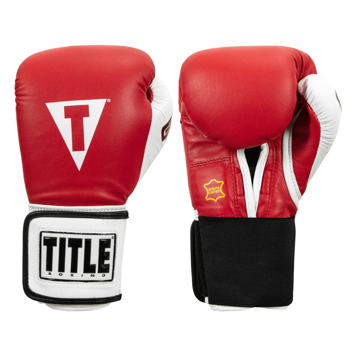 Boxing Gloves Title Boxing Gel World Elastic Training Red - 14 OZ