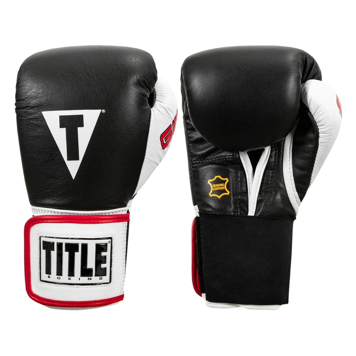 Boxing Gloves Title Boxing Gel World Elastic Training Black - 14 OZ