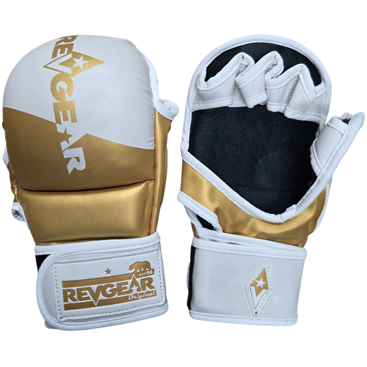 Gloves MMA Revgear Pinnacle P4 Training and Sparring White Gold - Xl Size