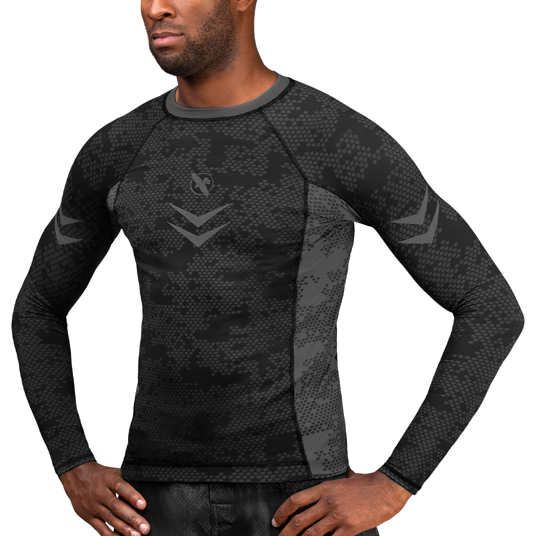 Rash Guard Hayabusa Ranked Long Sleeve Black - XL Size