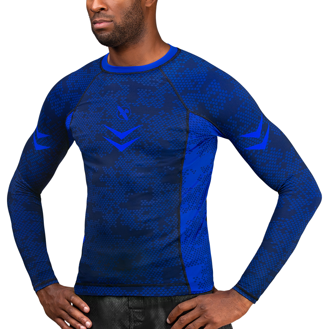 Rash Guard Hayabusa Ranked Long Sleeve Blue - M Size